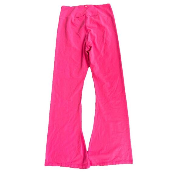 Vintage Y2K Victoria's Secret All PINK Sz XL Boot Yoga Pants V Front Flare 90's - Picture 6 of 9